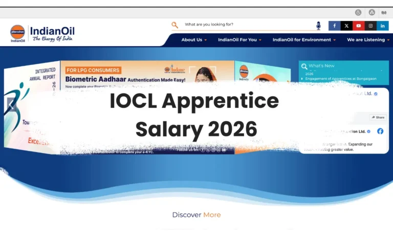 IOCL Apprentice Salary 2026: Trade, Technician and Graduate Apprentice Stipend Details