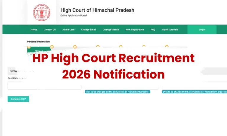 HP High Court Recruitment 2026 Notification: Apply Online for 388 Posts @highcourt.hp.gov.in